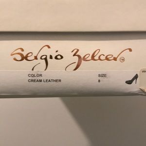 Natural color platform heels